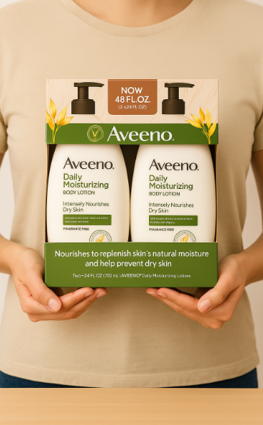 Aveeno Loción humectante diaria 24 fl oz, paquete de 2