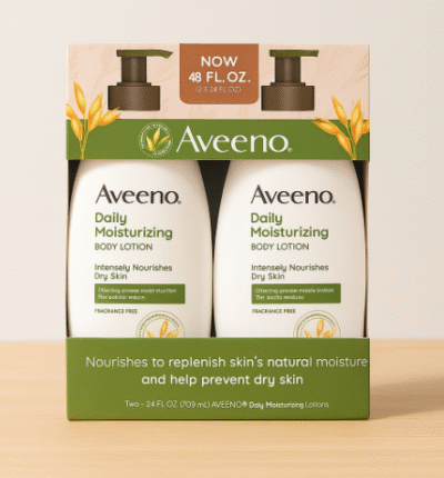 Aveeno Loción humectante diaria 24 fl oz, paquete de 2