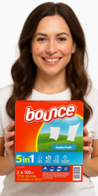 Bounce Toallitas suavizantes para secadora, 160 unidades, paquete de 2