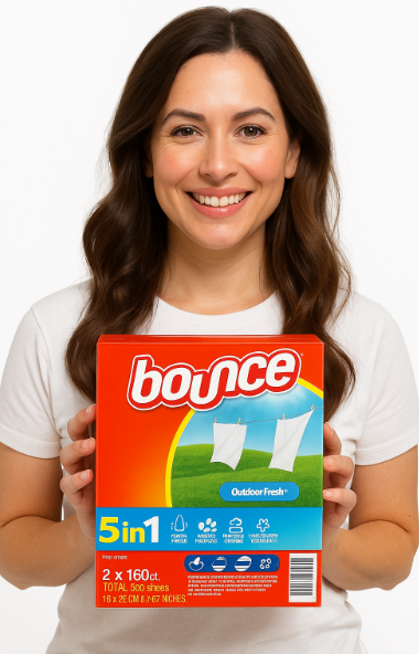 Bounce Toallitas suavizantes para secadora, 160 unidades, paquete de 2