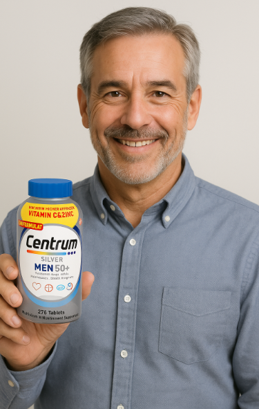 Centrum Silver Men 50+ Immune Support Multivitamin, 275 Tabletas