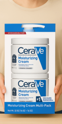 CeraVe Crema hidratante multipack intercambiable, frasco de 16 oz con bomba + frasco de 16 oz