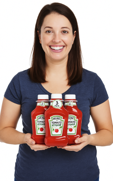 Heinz, salsa de tomate, 44 oz, 3 unidades