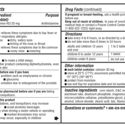 Kirkland Alergia, 25 mg, 600 minicomprimidos