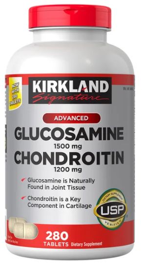 Kirkland Glucosamina y condroitina, 280 tabletas