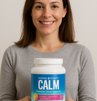 Natural Vitality Polvo de citrato de magnesio calmante, 20 Onzas