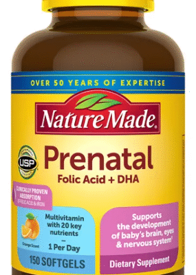 Nature Made Prenatal Folic Acid + DHA, 150 Softgels .99 Nature Made Prenatal Folic Acid + DHA, 150 Capsulas blandas