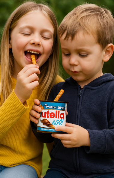 Nutella & GO!  Crema de avellanas y cacao con pretzels, 16 Pack