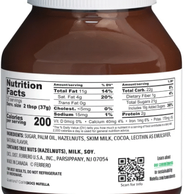 Nutella Crema de avellanas con cacao, 33.5 oz, 2-count