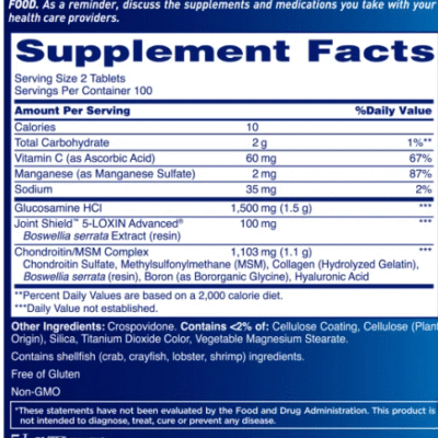 Osteo Bi-Flex Triple Strength, 200 Tablets .49 - 1 Osteo Bi-Flex Triple Strength, 200 Tabletas