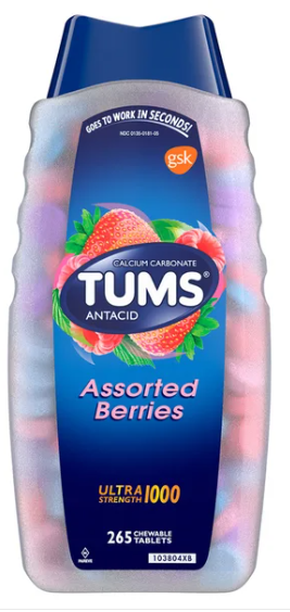 TUMS Antiácido Ultra Fuerte, 265 Tabletas Masticables