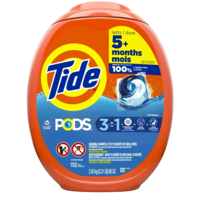 Tide PODS Packs de Detergente Líquido para Ropa, 102 Unidades
