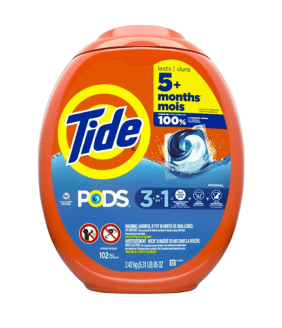 Tide PODS Packs de Detergente Líquido para Ropa, 102 Unidades