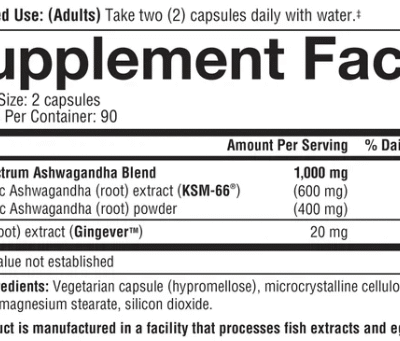 youtheory Ashwagandha 1000 mg, 180 Vegetarian Capsules .99 - 1 Youtheory Ashwagandha 1000 mg, 180 Capsulas