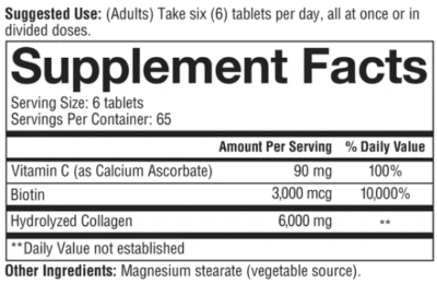 youtheory Collagen Plus Biotin, 390 Tablets .99 - 1 Youtheory Collagen Plus Biotin, 390 Tabletas