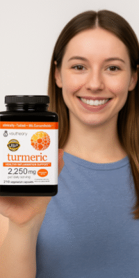 Youtheory Turmeric Apoyo saludable contra la inflamación  2250 mg, 210 Capsulas