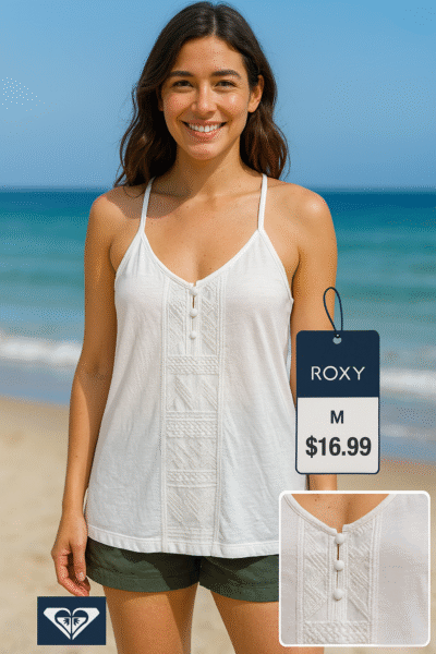 Blusa Roxy blanca talla M