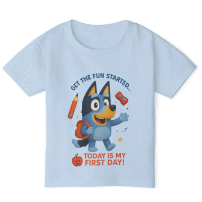 Bluey's First Day of School T-shirt