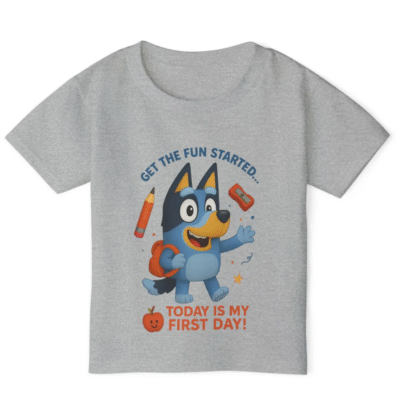 Bluey's First Day of School T-shirt
