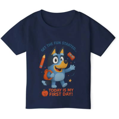 Bluey's First Day of School T-shirt